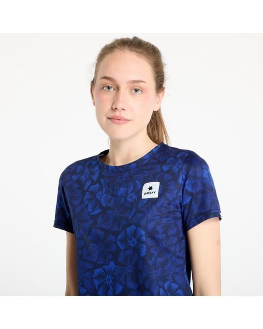 Saysky Blue T-Shirt W Flower Combat T-Shirt