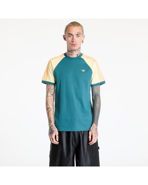 Adidas Originals Blue T-Shirt Adidas Cali Tee/ Tech/ Almost for men