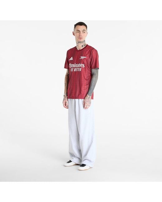 Adidas Originals Jersey Adidas Arsenal Fc 26 Pre-Match Jersey Team Coll Burgundy 2/ Pure Ruby in het Red voor heren