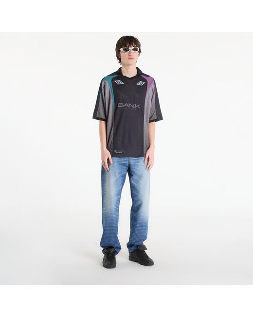 Umbro Blue Jeans By Slamjam Checked Jeans for men