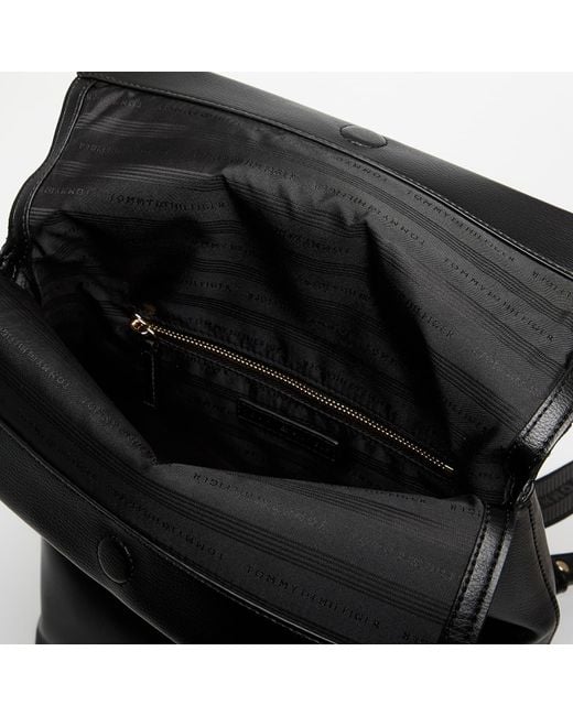Tommy Hilfiger Black Logotape Backpack