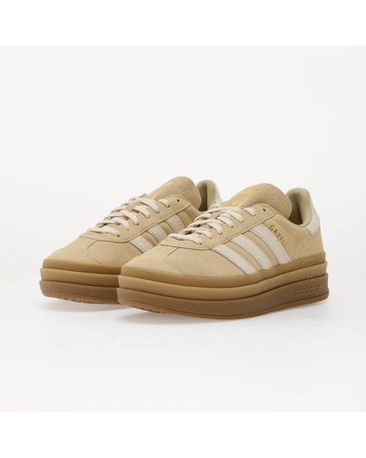 Adidas Originals Sneakers Adidas Gazelle Bold W Stokha/ Crew/ Metallic Eur in het Natural