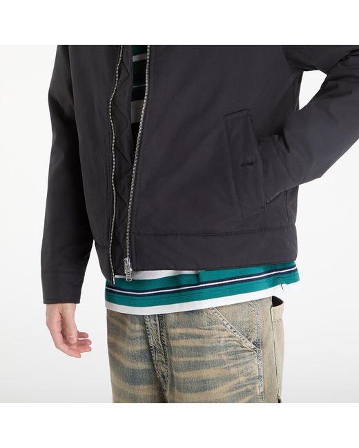 Fred Perry Black Jacket Cotton Caban Jacket for men