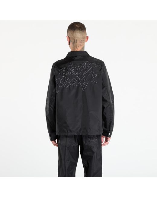 Pleasures Black Jacket Daft Club Helmets Nylon Work Jacket for men