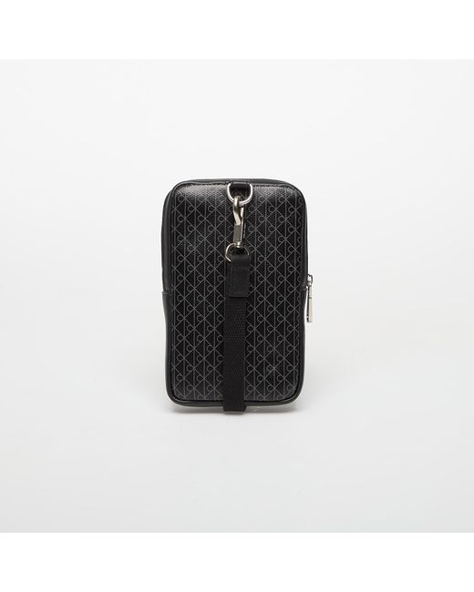 Calvin Klein Black Coated Phone Lanyard