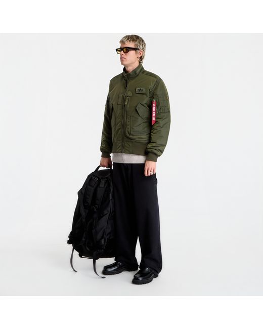 Alpha Industries Green Jacket Engine Dark/ Dark for men