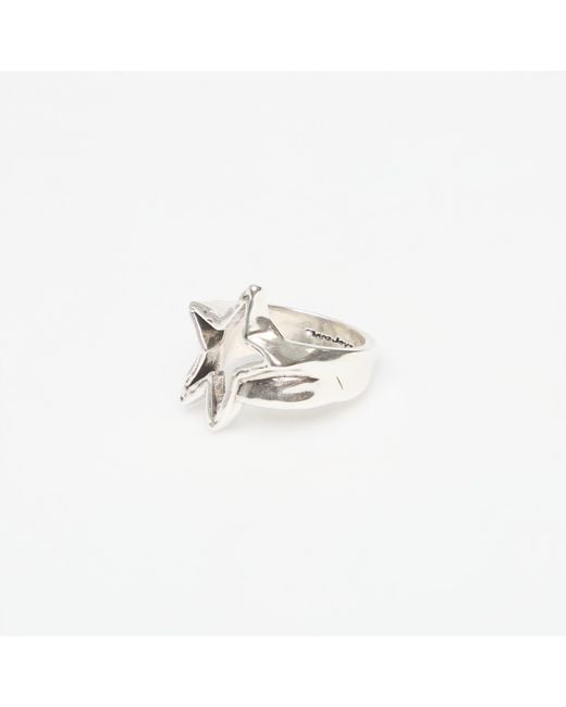 Twojeys Ring Ignorant Empty Star Ring in het White