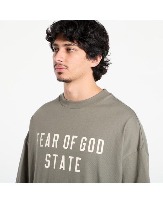 Maglietta 90's Short Sleeve Tee di Fear Of God in Gray da Uomo