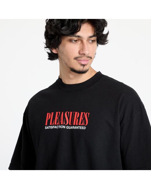 Pleasures T-Shirt Satisfaction T-Shirt in het Black voor heren