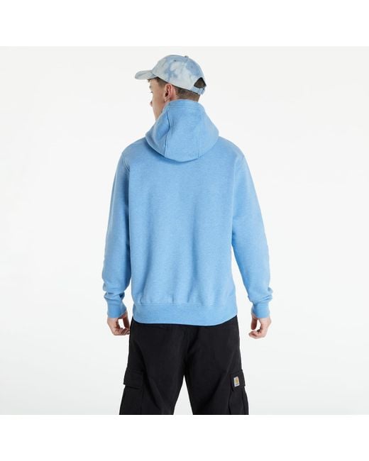 Nsw revival fleece pullover hoodie c dutch blue/ white di Nike da Uomo