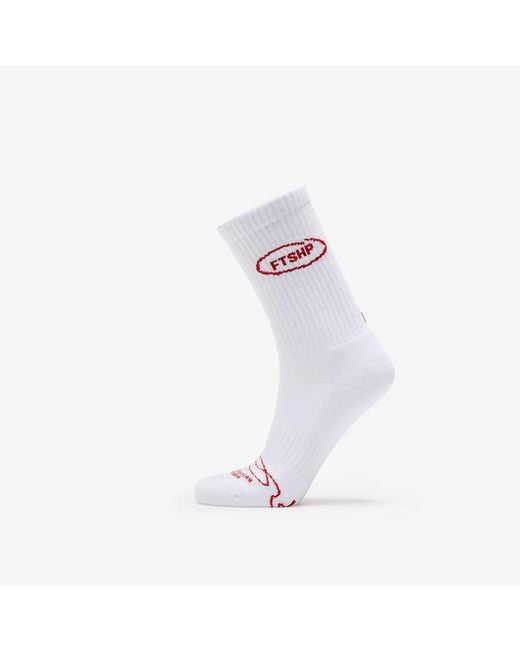 Chaussettes footshop basic crew socks 3-pack 39-42 FTSHP en coloris White
