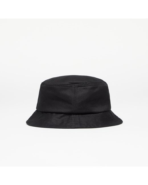 Fred Perry Black Graphic Brand Twill Bucket Hat / Warm Grey