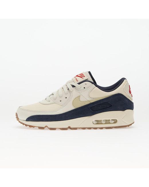 Nike Sneakers Air Max 90 Prm Pale Ivory/ Lt Khaki-Thunder-Sail-Gum Dk-Univ Eur in Blue für Herren