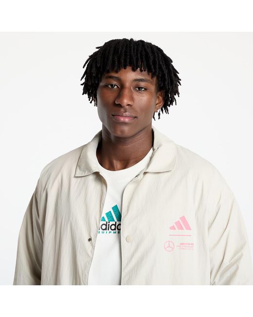 Adidas Originals Jacke Adidas X Mercedes Amg Petronas Formula One Team Summer Pack Coach Jacket in White für Herren