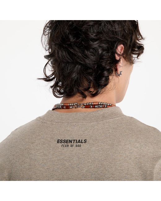 Maglietta Essential Tee di Fear Of God in Gray da Uomo