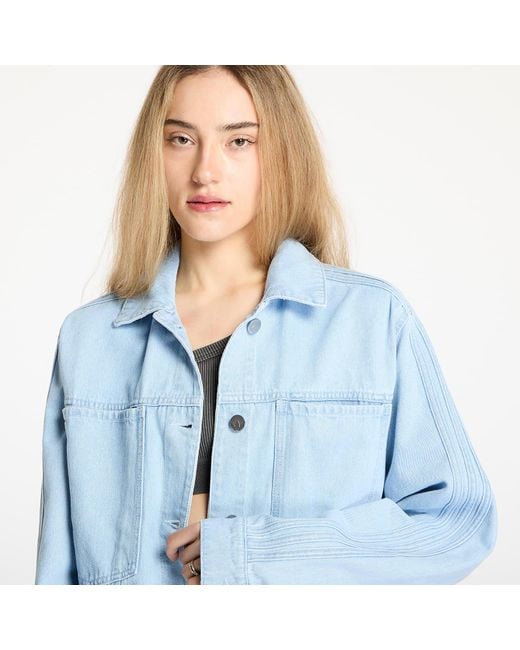 Adidas Originals Blue Jacket Adidas Premium Essentials Denim Jacket Not Defined/ Light Denim