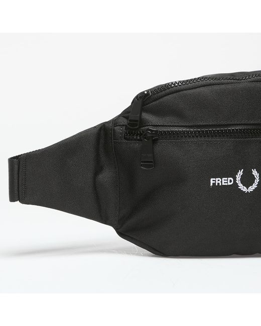 Fred Perry Black Polyester flp sling bag
