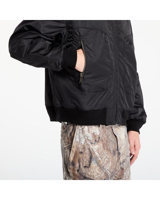 Brain Dead Black Jacket Embroidered 3D Flight Jacket for men