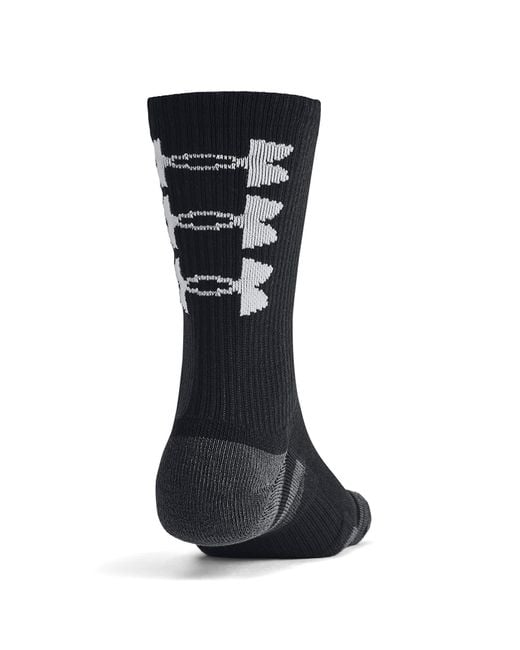 Under Armour Perf Tech Nov 3-Pack Crew in het Black
