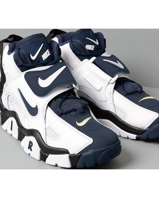 Nike air barrage mid white hotsell laser orange