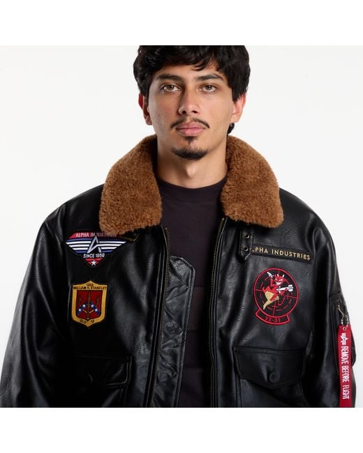 Alpha Industries Black Jacket G1 Devils Brigade Fl for men