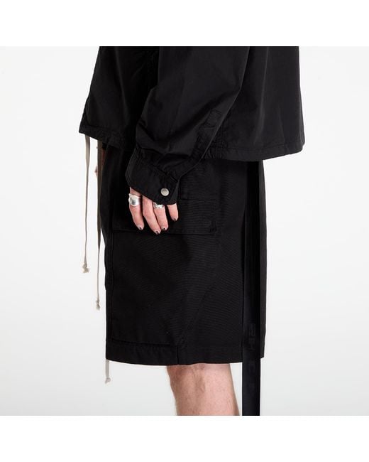 Rick Owens Jas Zipfront Jacket in het Black voor heren