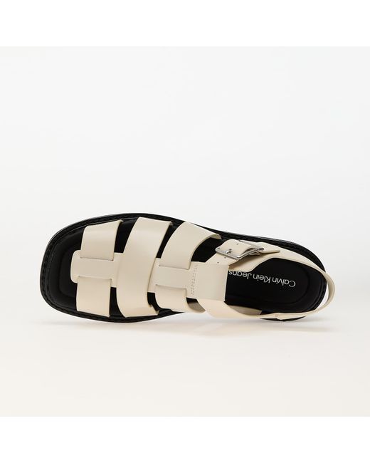 Calvin Klein Natural Sneakers Jeans Sq Molded Sandal Fisher Eur