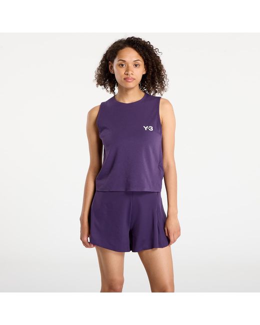 Y-3 Purple Tank Top Match Tank