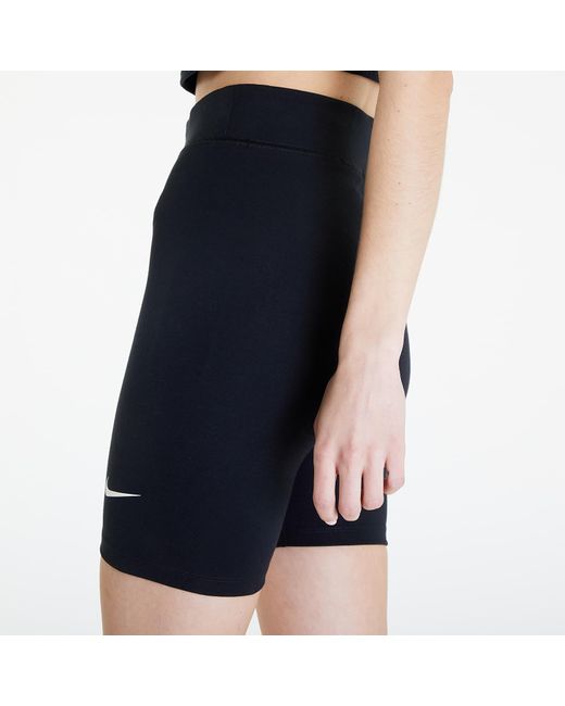 Sportswear classics high-waisted 8" biker shorts black/ sail di Nike