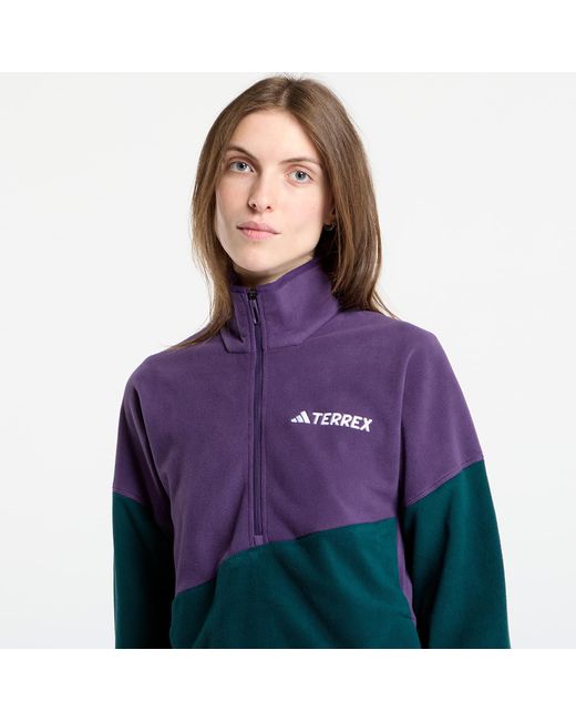 Adidas Originals Purple Jacket Adidas Terrex Multi Climawarm Fleece Anorak