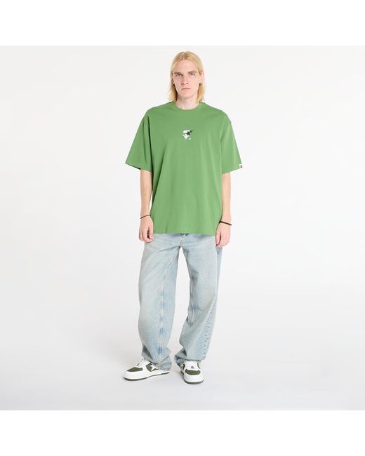 A Bathing Ape T-Shirt Bape Sta Ape Face Relaxed Fit Tee in Green für Herren