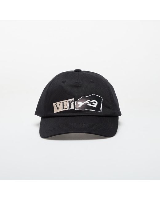 Y-3 Black Graphic Dad Cap