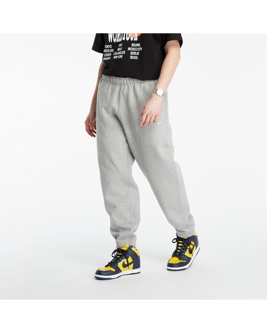 Lab Fleece Pants Dk Grey Heather/ White Nike pour homme en coloris Gris |  Lyst