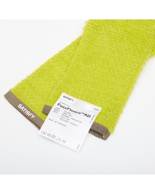 Satisfy Yellow Gloves Fuzzfleece Ad Gloves
