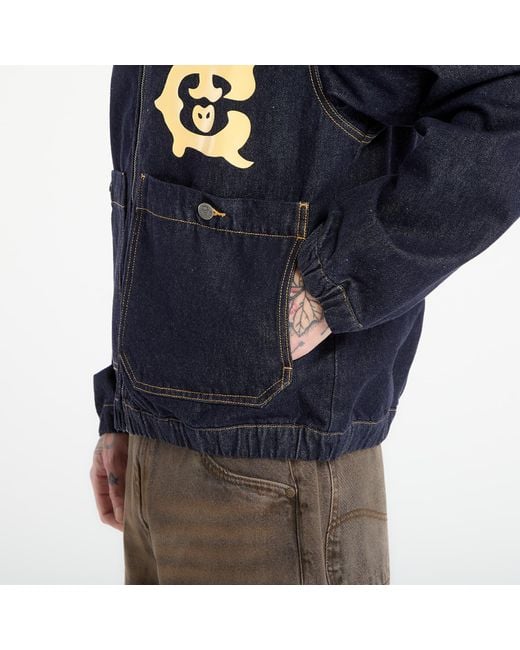 BBCICECREAM Jas Icecream Western Panelled Zip Through Denim Jacket in het Blue voor heren
