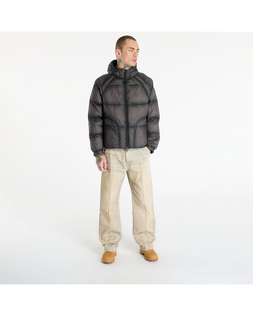 Represent Gray Jacket Translucent Hooded Puffer for men