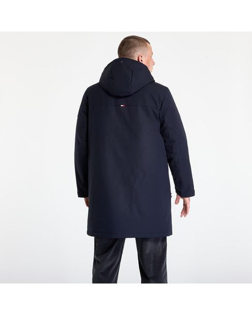 Tommy Hilfiger Blue Jacket Tech Hooded Padded Parka for men