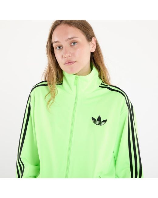 Adidas Originals Sweatshirt Adidas Adicolor Classic Firebird Loose Track Top Signal in het Green