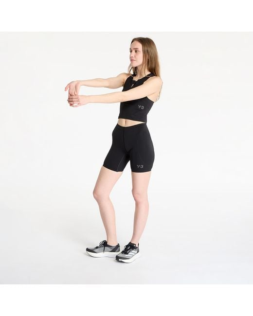 Y-3 T-Shirt Running Fitted Top in het Black