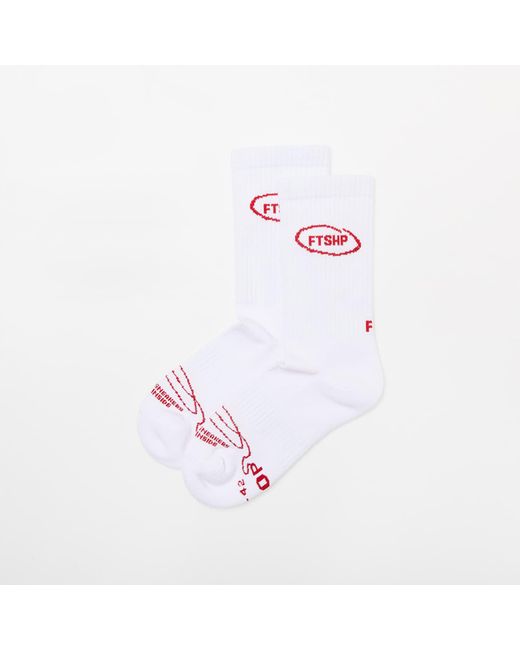FTSHP White Footshop Basic Crew Socks 3-Pack