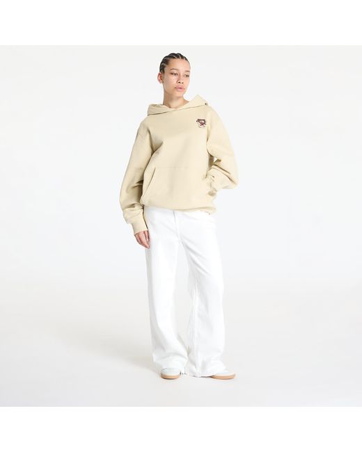 The North Face Sweatshirt Cartoon Logo Relaxed Hoodie in het Natural