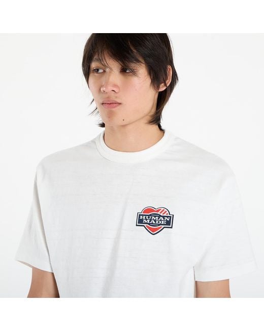 Human Made White T-Shirt Graphic T-Shirt for men
