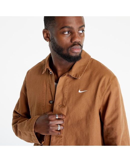 Sportswear unlined chore coat ale brown/ white di Nike