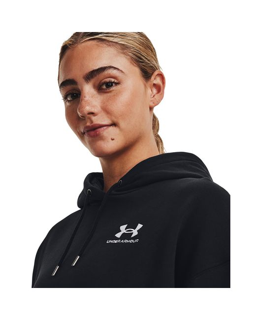Under Armour Black Sweatshirt Icon Fleece Os Hoodie