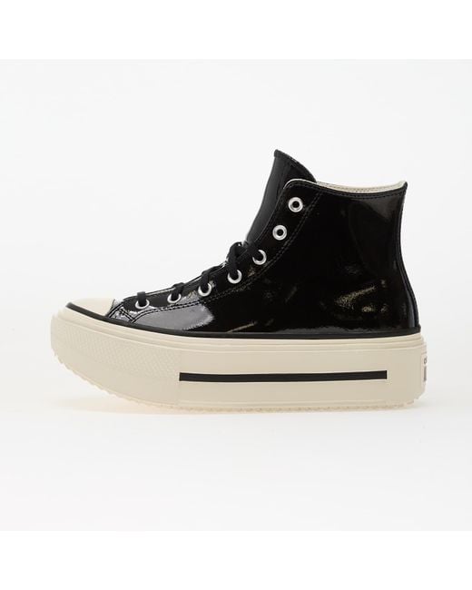 Baskets chuck taylor all star lift double stack platform patent leather hi black/ egret/ black eur 39.5 Converse