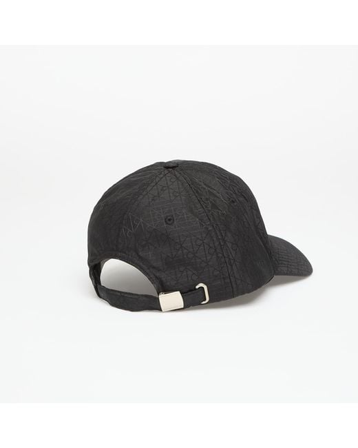 Tappo Emblem Ripstop Baseball Cap di Calvin Klein in Black