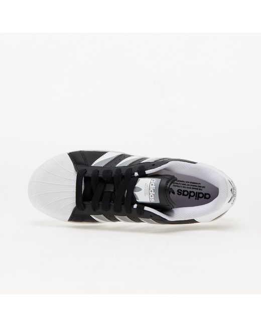 Adidas Originals Black Adidas Superstar Xlg Core / Grey Three/ Ftw White