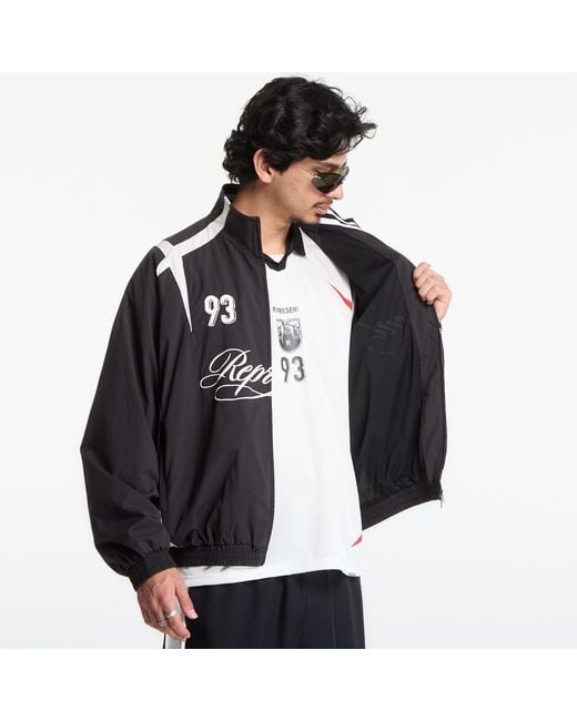 Represent Jas Woven Track Star Jacket in het Black