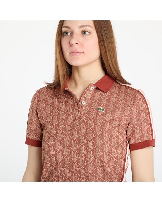 Lacoste Brown Jacquard Dress Iberis/ Latte