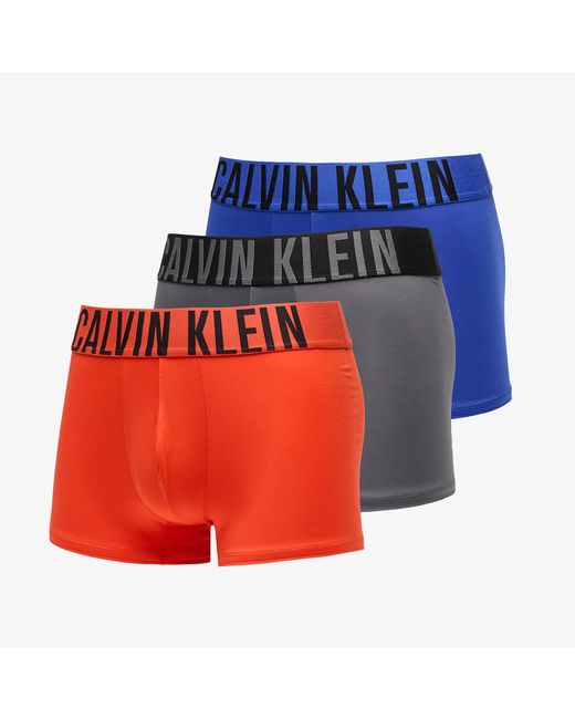 Calvin Klein Red Microfiber Shorty Boxer 3-pack for men